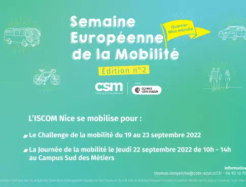 ISCOM #Nice relève le défi de la mobilité
