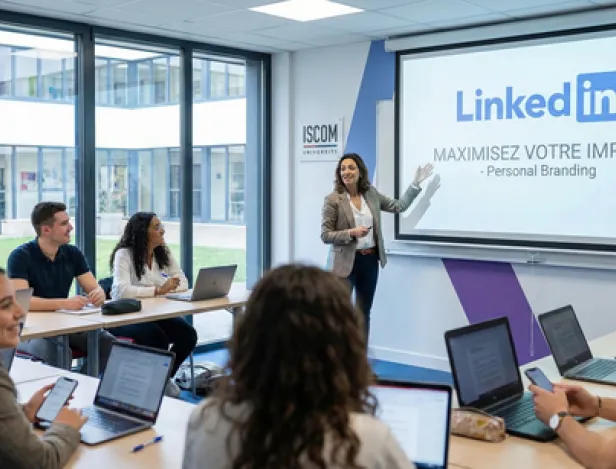 ecole-marketing-digital-conference-linkedin-iscom-strasbourg